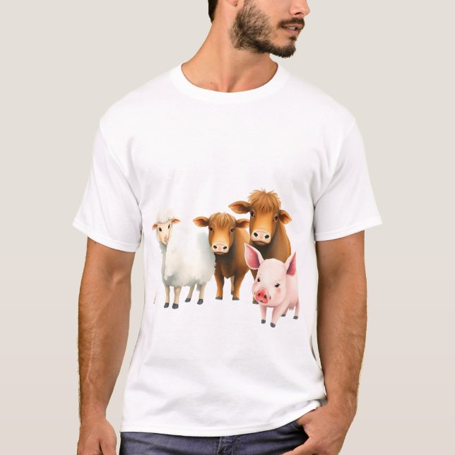 Camiseta Animais de criação (Frente)