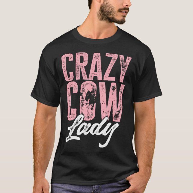 Camiseta Animais De Criação De Vaca - Vaca Louca, Vaca, Pul (Frente)