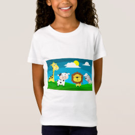 Camiseta Animais de desenho animado