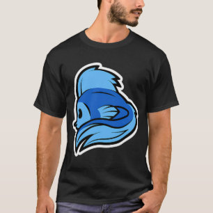 Camiseta Animais de Desenho Animado Peixes Fofos Ilha de De