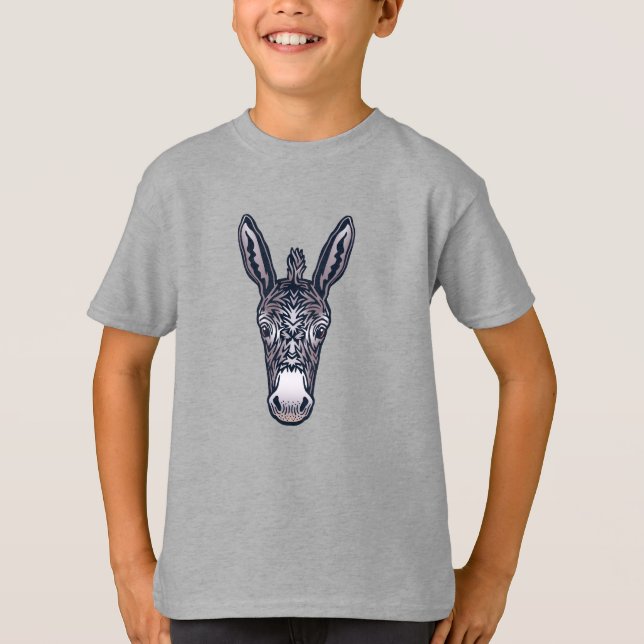 Camiseta Animais de Exploração Amigos Donkey (Frente)