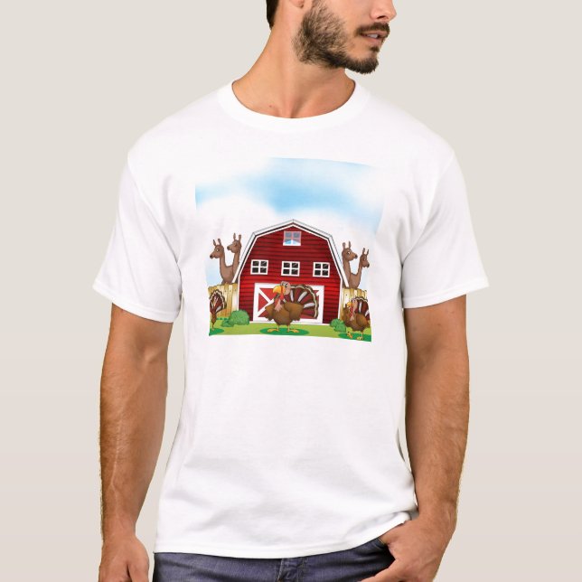 Camiseta Animais de fazenda (Frente)