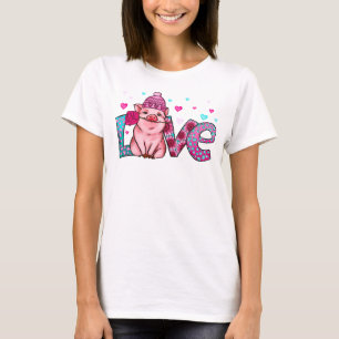 Camiseta Animais de fazenda, amor, piggy, amor animal