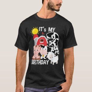 Camiseta Animais de fazenda com 3 anos É minha festa de ani