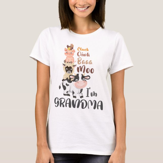 Camiseta Animais de Fazenda Primeiro Aniversário Correspond (Frente)