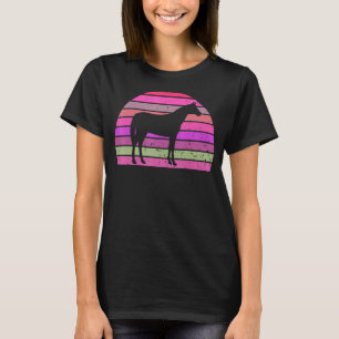 Camiseta Animais de Fazenda Silhuosos de Cavalo de Vintagem