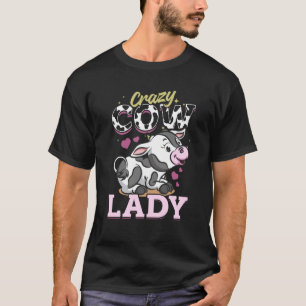 Camiseta Animais de Fazenda Vaca Senhora Vaca Louca
