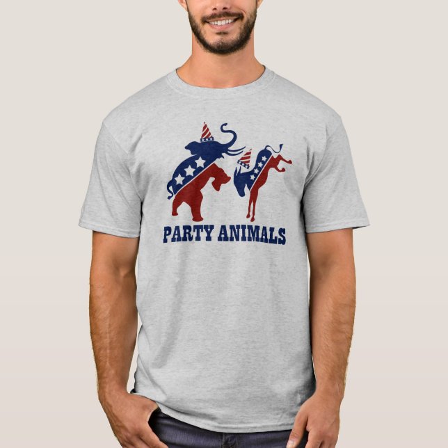 Camiseta Animais de festa (Frente)