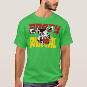 Camiseta Animais de festa, vaca engraçada