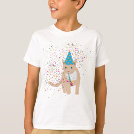 Camiseta Animais de Gato Engraçados Fazendo Festa