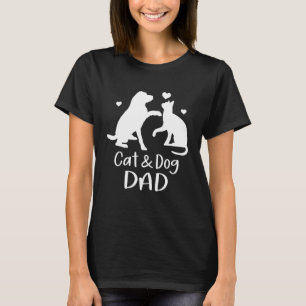Camiseta Animais De Pai De Gato E De Cão, Preparados Para H