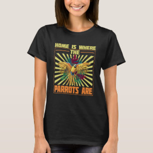 Camiseta Animais de papagaio Engraçados Veterinários Azuis