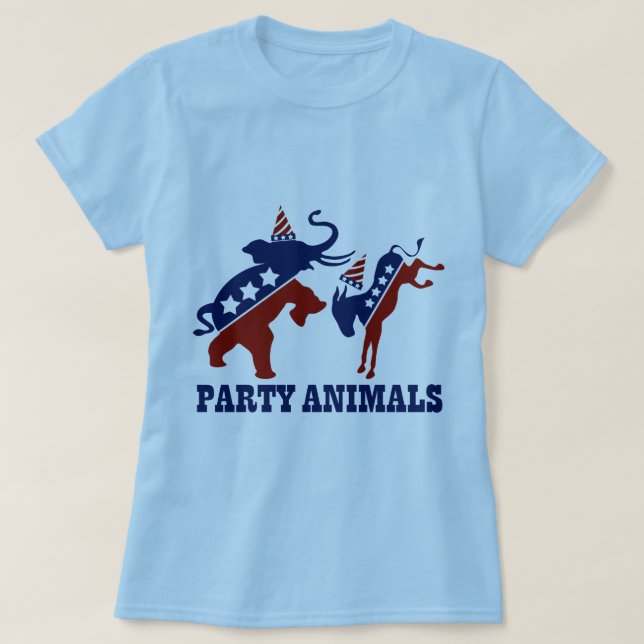 Camiseta Animais de partido (Frente do Design)