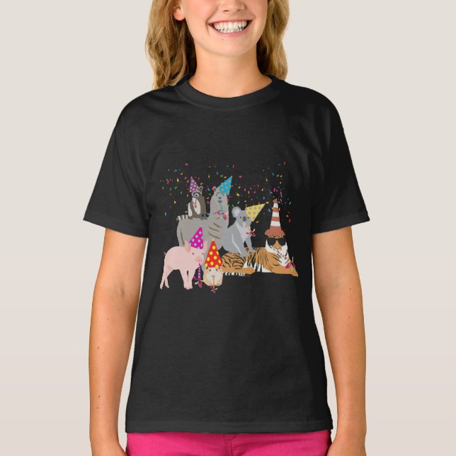 Camiseta Animais de Triagem - Animais de Corte com Festa (Frente)