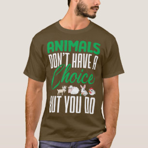 Camiseta Animais De Vegan Não Têm Vegetal Nutritivo De Esco
