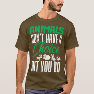 Camiseta Animais De Vegan Não Têm Vegetal Nutritivo De Esco