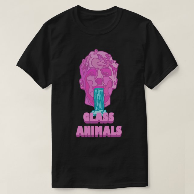 Camiseta Animais de vidro Cobras d'água de soda Cabeça e Lo (Frente do Design)