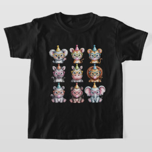 Camiseta Animais de Zoológico Festa de Aniversário Dia do Z