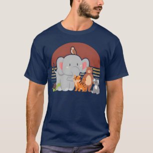 Camiseta Animais de Zoológico Fofos Presente Kawaii para Me