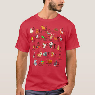 Camiseta Animais do Alfabeto