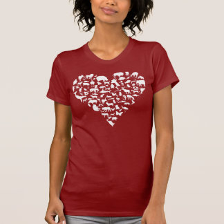 Camiseta Animais do amor