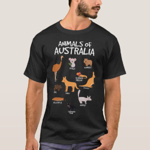 Camiseta Animais Do Canguru Australiano Aussie