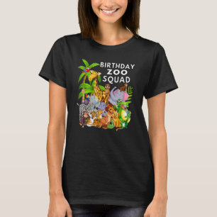 Camiseta Animais do Jardim Zoológico de Aniversário Safari