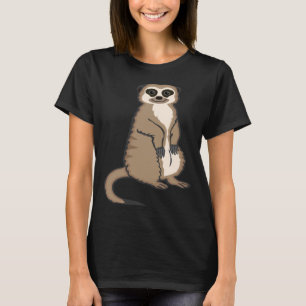 Camiseta Animais do Jardim Zoológico Meerkat Surikat