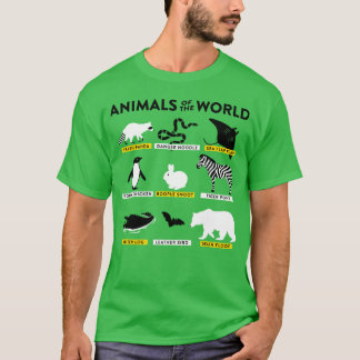 Camiseta ANIMAIS DO MUNDO amigos