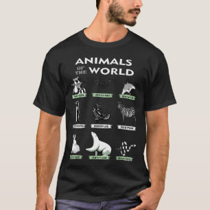 Camiseta Animais Do Mundo Animais Engraçados Reais