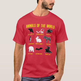 Camiseta Animais do mundo humor engraçado amigos vintage