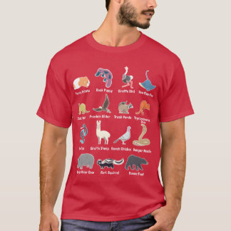 Camiseta Animais Do Mundo Raros Animais Eóticos Memes amigo