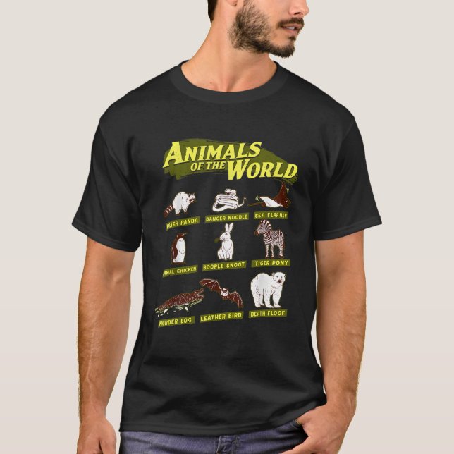 Camiseta Animais Do Mundo Trash Panda Perigo Noodle Nam (Frente)