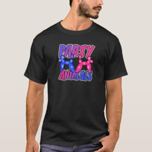Camiseta Animais do Partido Balão do Balão do Balão do Balã