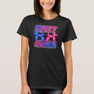 Camiseta Animais do Partido Balão do Balão do Balão do Balã