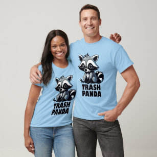 Camiseta Animais do Raccoon Engraçados Trash Piadas de Pand