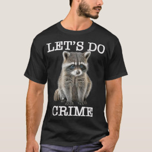 Camiseta Animais do Raccoon Funny Crime Raccon