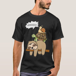 Camiseta Animais do zoológico presente de caracol tartaruga
