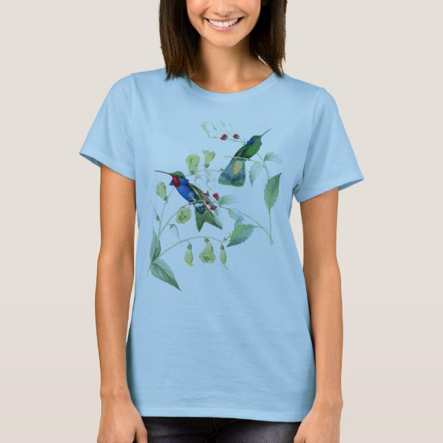 Camiseta Animais dos animais selvagens das flores dos (Frente)