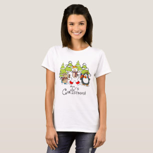 Camiseta Animais É Natal
