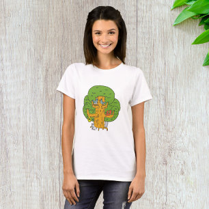 Camiseta Animais Em Árvores