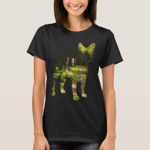 Camiseta Animais em dupla exposição sobrevoos franceses