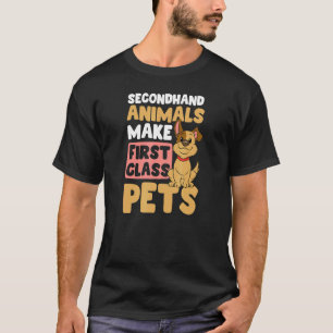 Camiseta Animais em segunda mão Adoção de cães de primeira