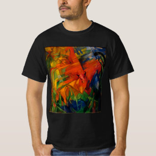 Camiseta Animais em uma paisagem por Franz Marc