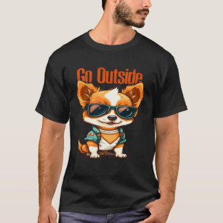 Camiseta Animais Engraçados Cachorro Gato Coruja Raposa Fof