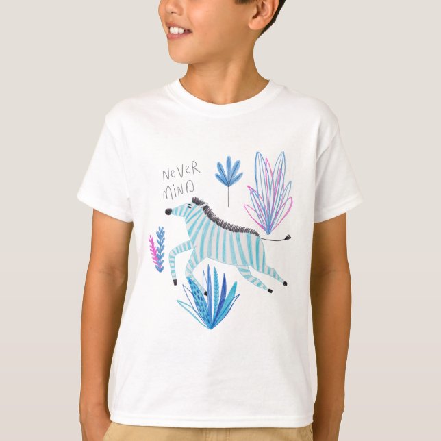 Camiseta Animais Engraçados Crianças T-Shirt (Frente)