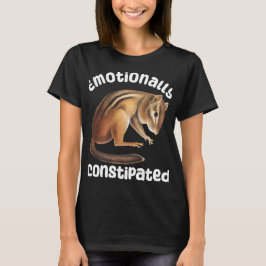 Camiseta Animais Engraçados Emocionalmente Obstipados