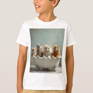 Camiseta Animais engraçados na banheira