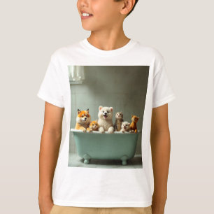 Camiseta Animais engraçados na banheira