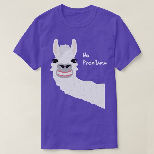 Camiseta Animais Engraçados Para Amantes de os animais Lama (Frente do Design)
